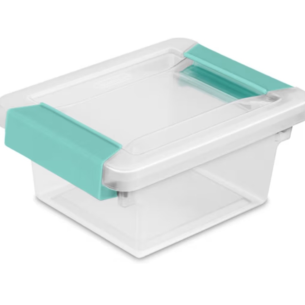 2 Clear Storage Box/containers